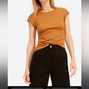 Everlane Micro-Rib Pima Cotton Cap Sleeve Tee